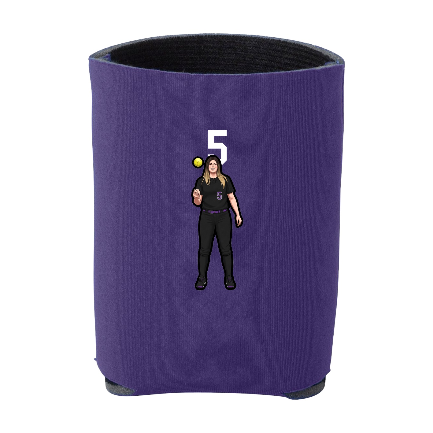 Can Holder — Number Top in Purple