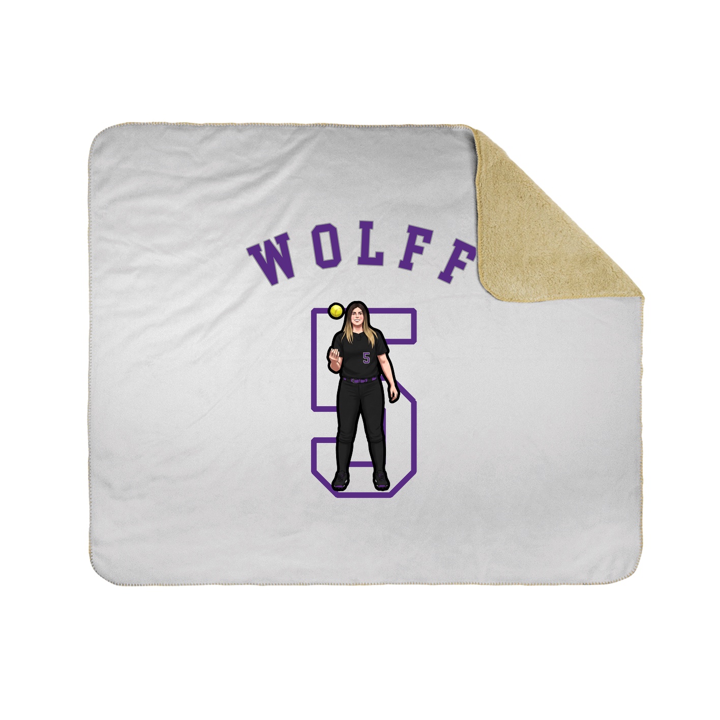 Throw Blanket — Shirsey Arch in White