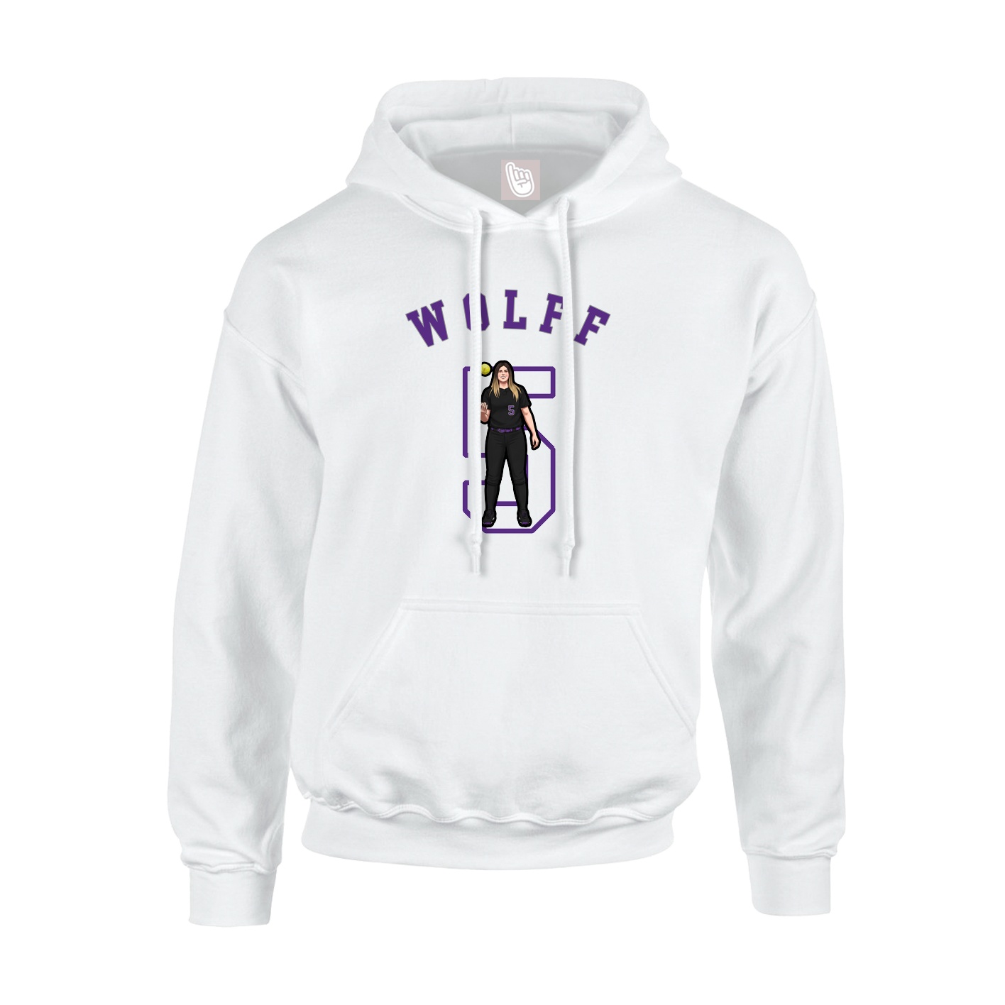 Youth Hoodie — Shirsey Arch in White