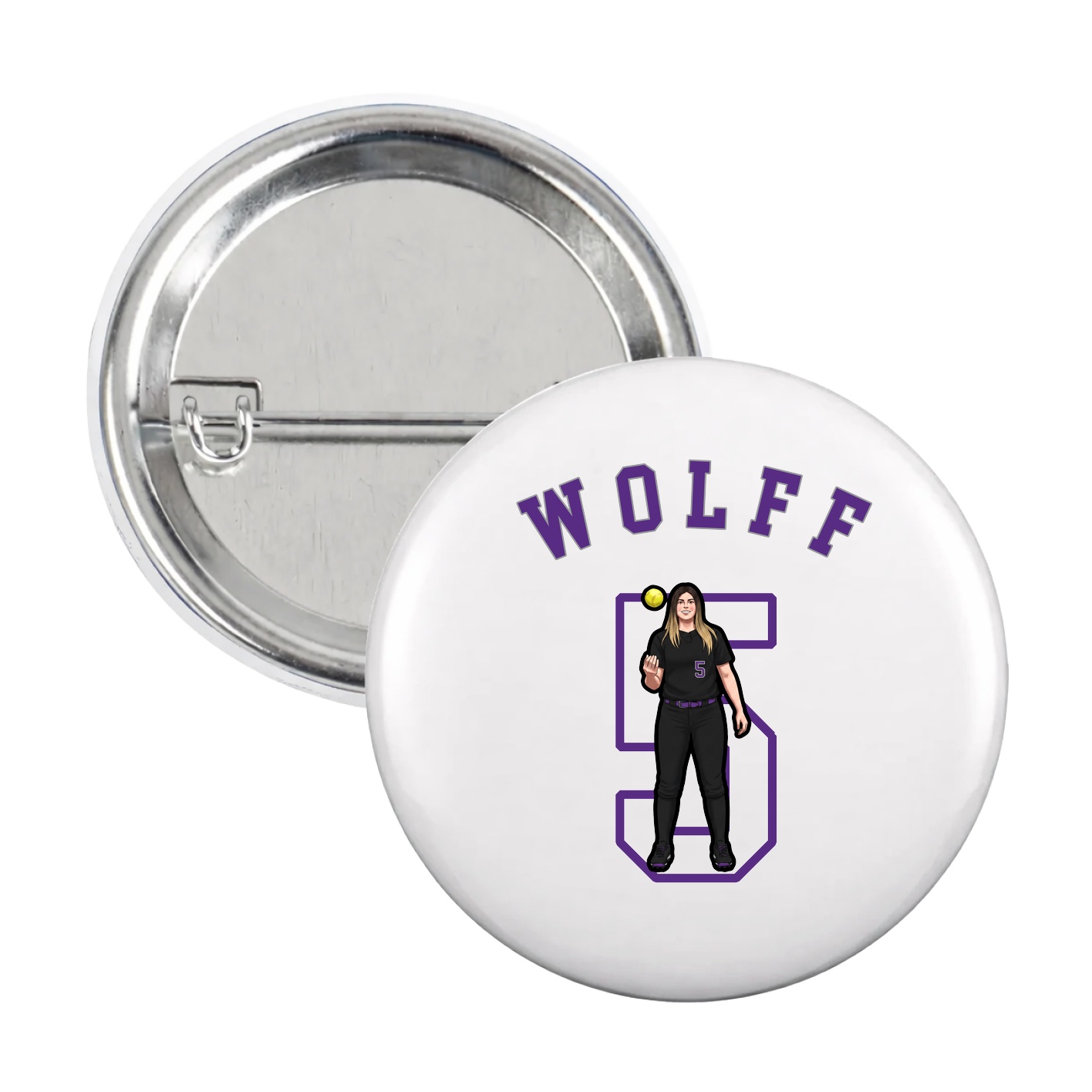 Game Day Button — Shirsey Arch in White