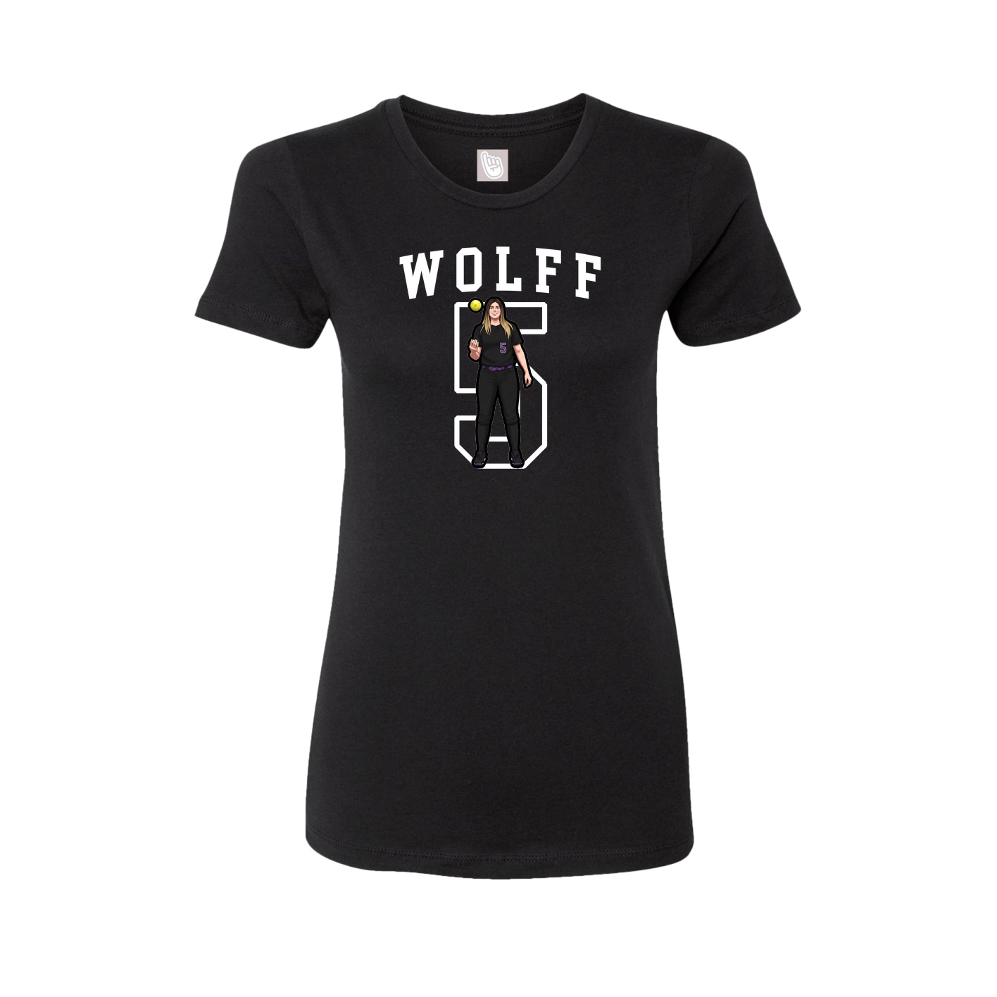 Fitted Women's Tee — Shirsey in Black