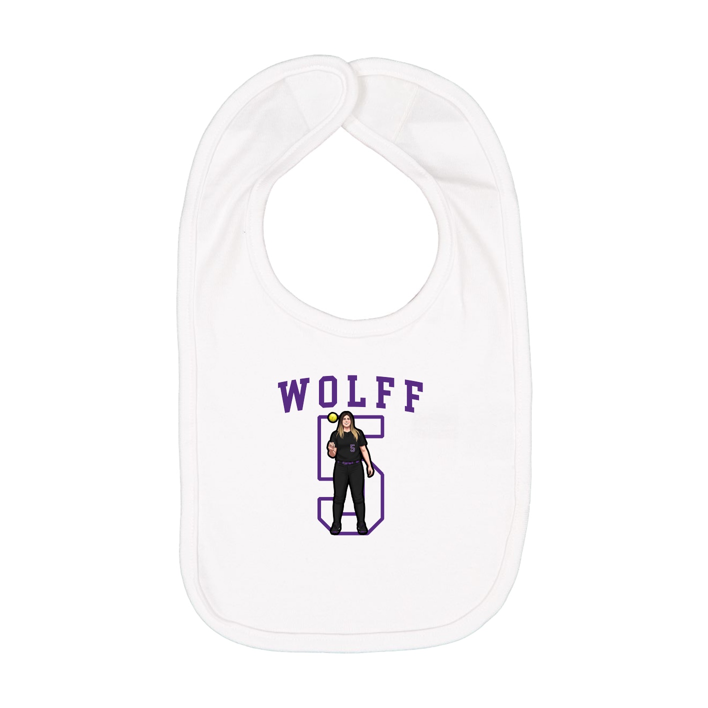 Infant Bib — Shirsey in White