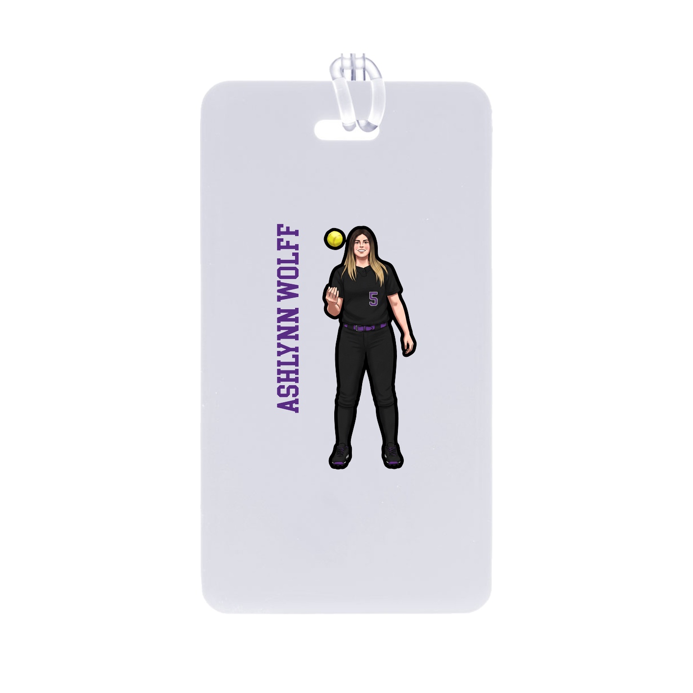 Bag Tag — Name Vertical in Classic