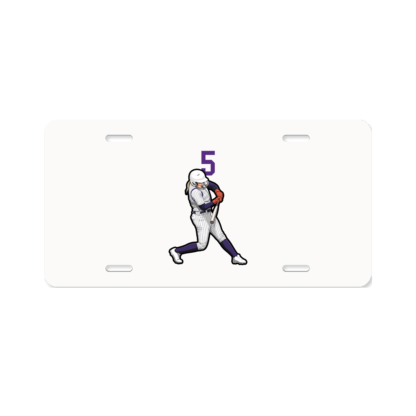 License Plate — Number Top in Classic
