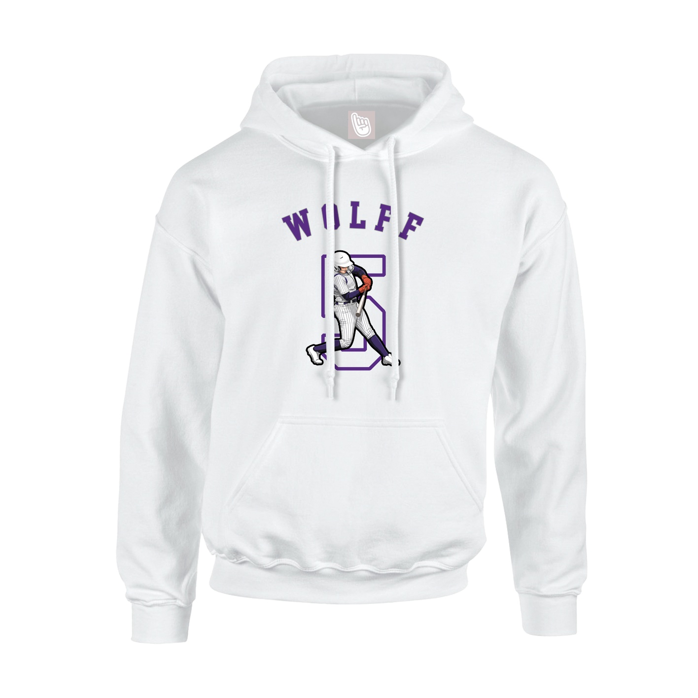 Hoodie — Shirsey Arch in White