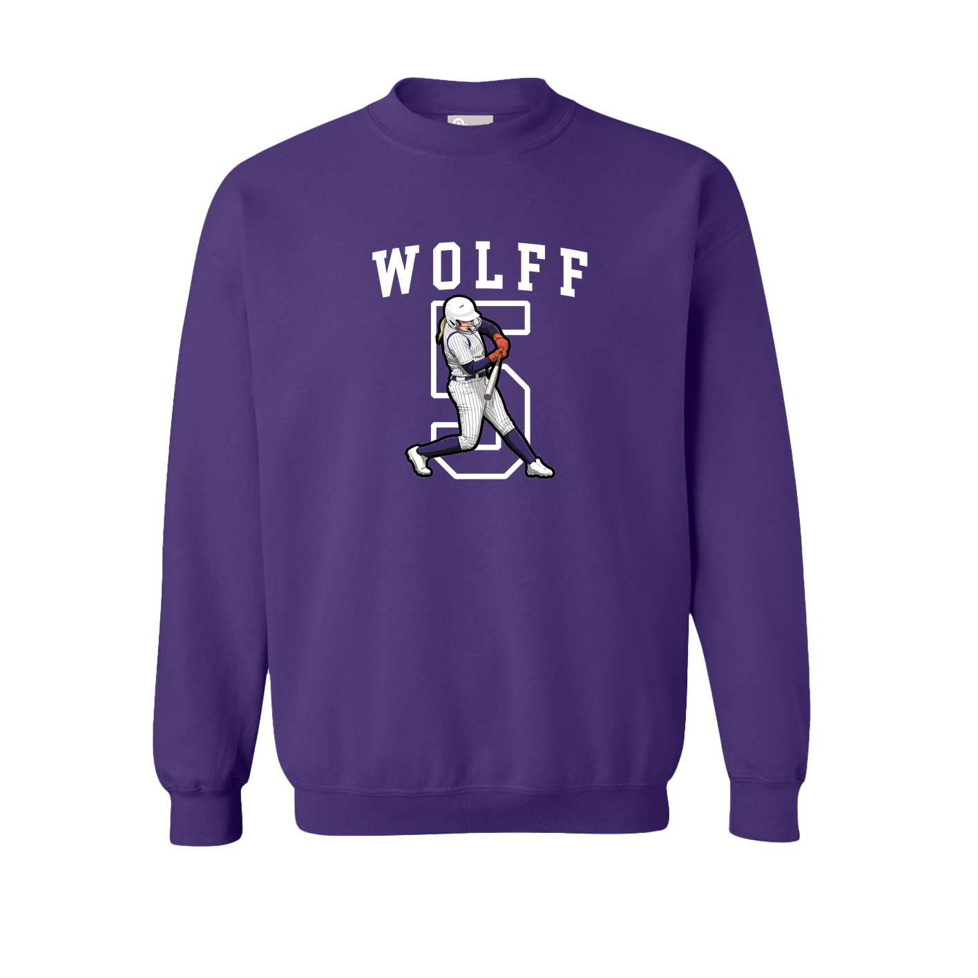 Fleece Crew — Shirsey in Purple