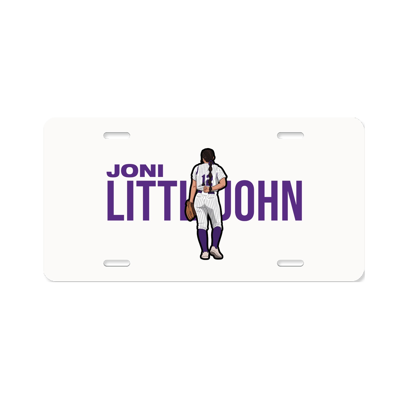 License Plate — Player Name in Classic