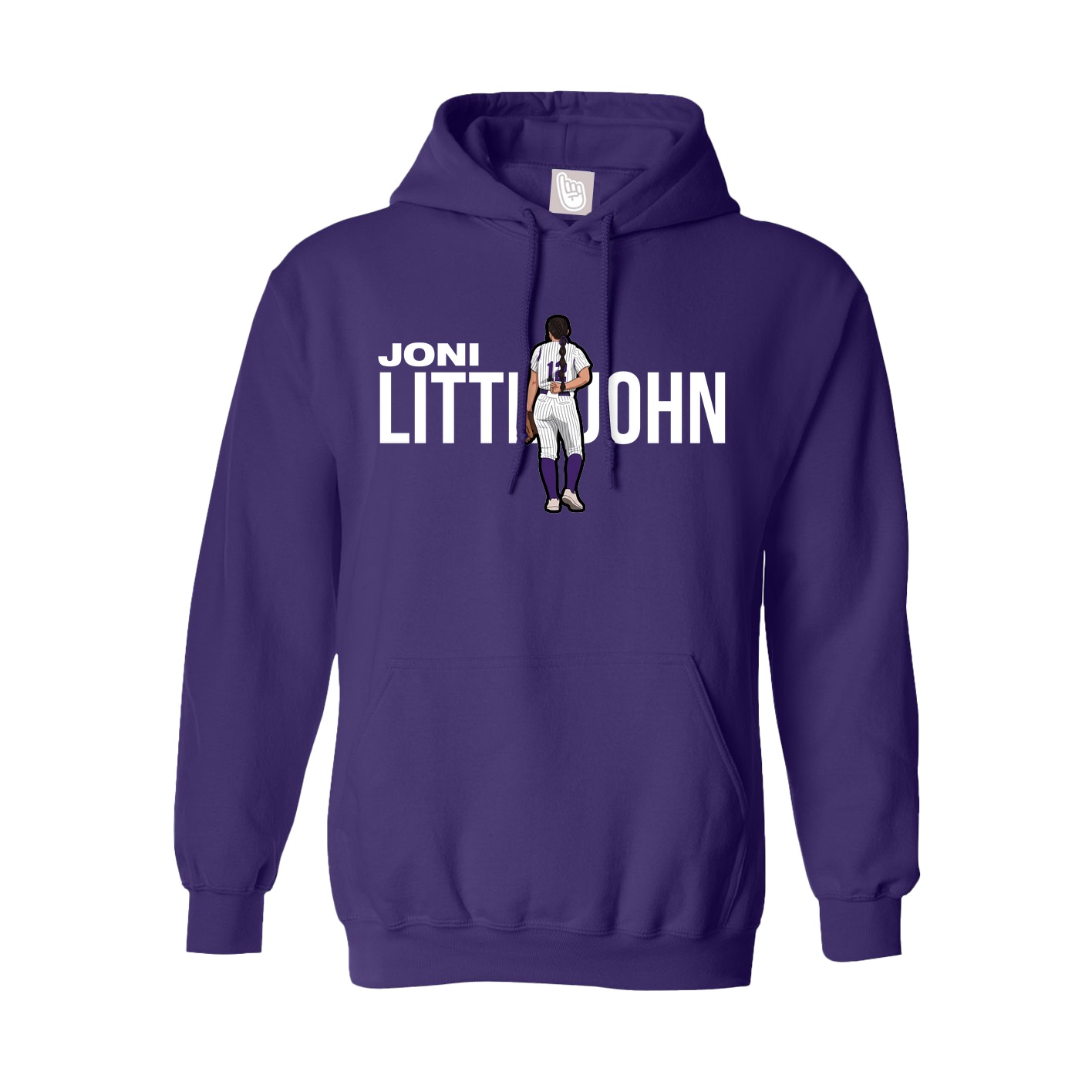 Hoodie — Player Name in Purple