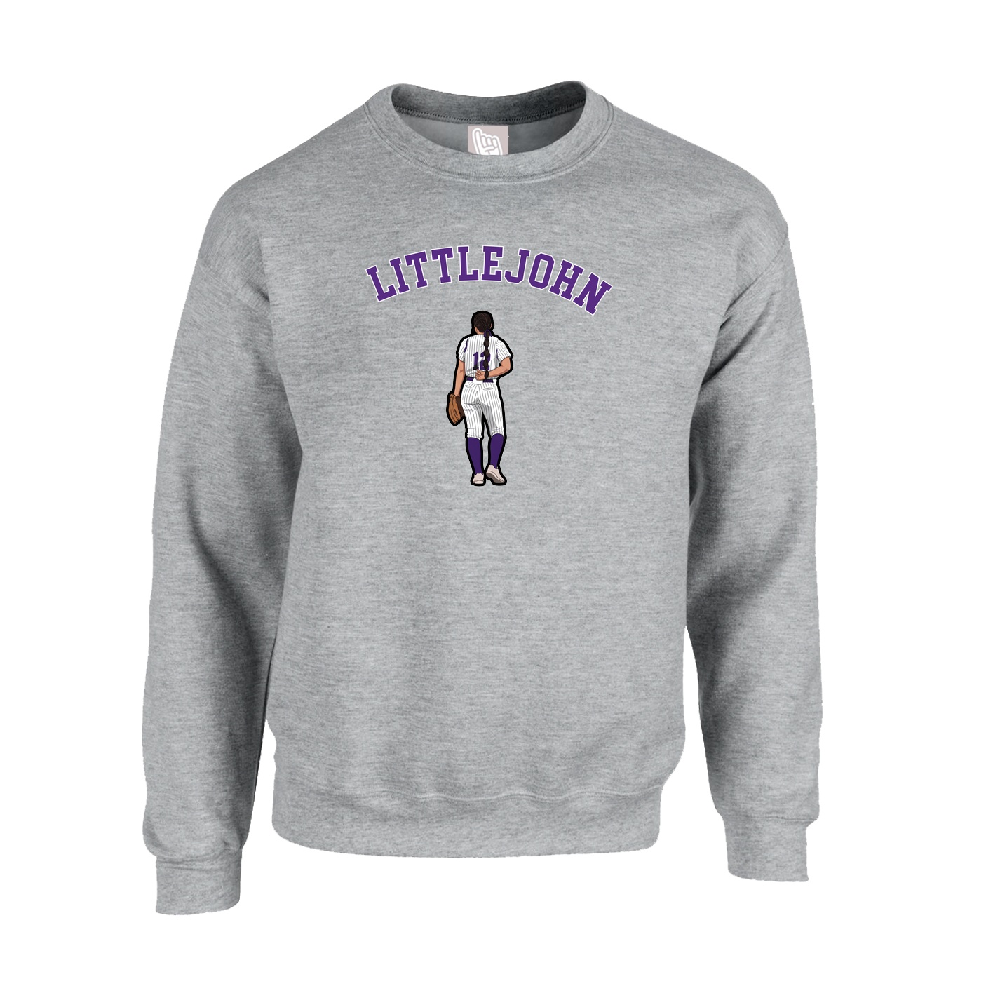 Fleece Crew — Shirsey Arch in Grey