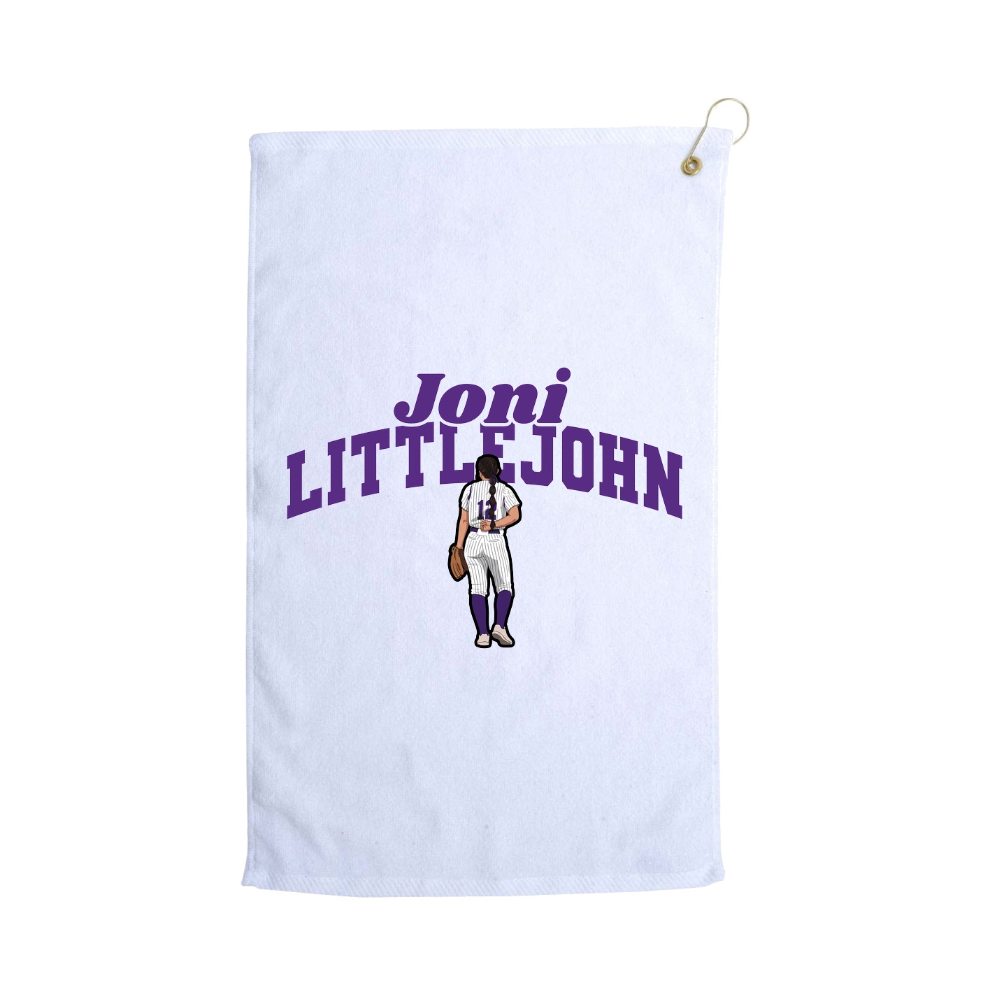 Golf Towel — Signature Arch in White