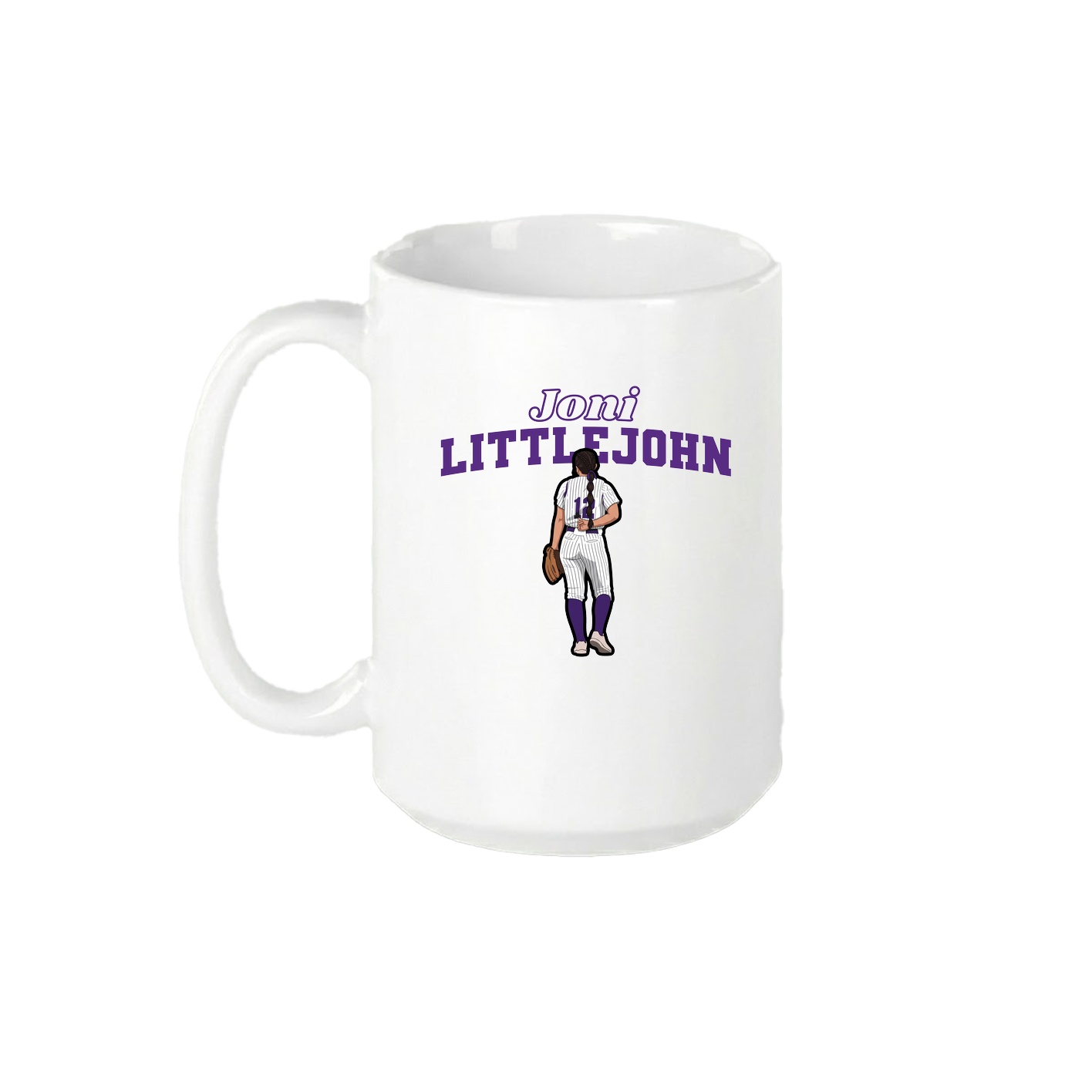 15oz Coffee Mug — Name Arch in White
