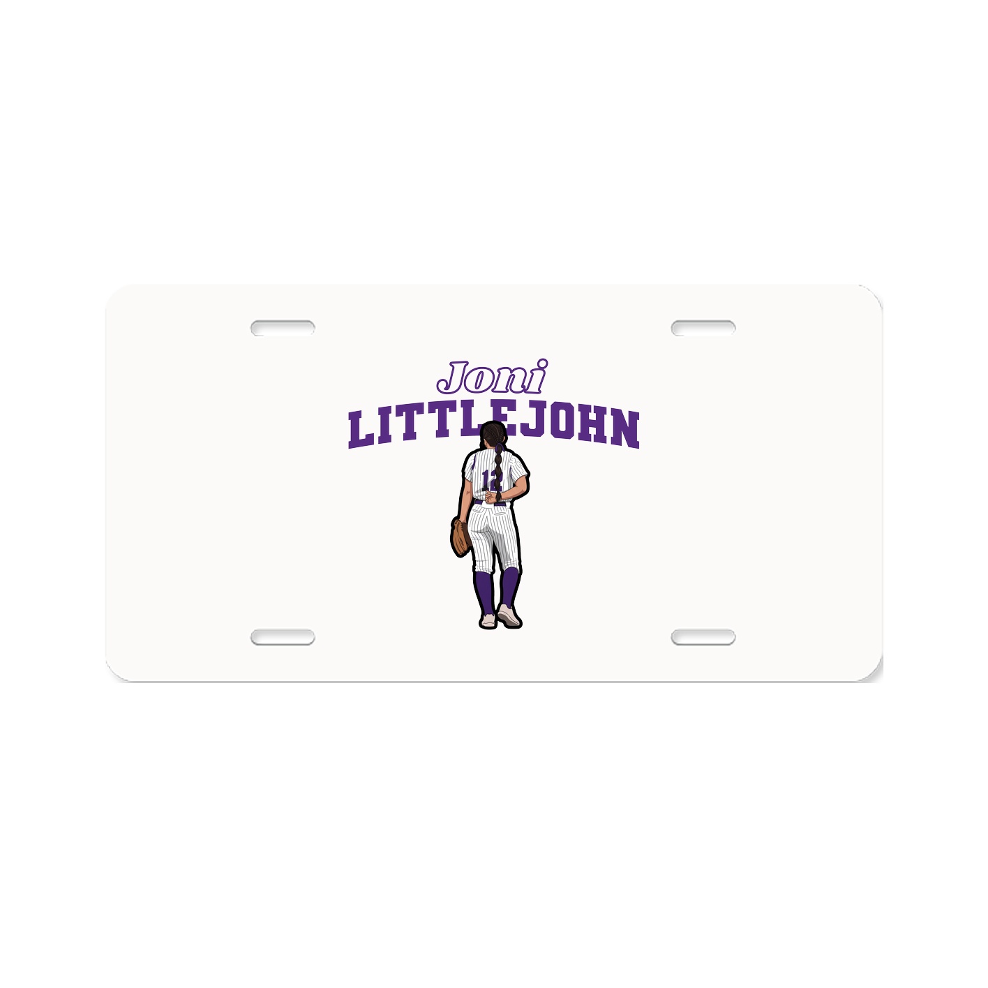 License Plate — Name Arch in Classic