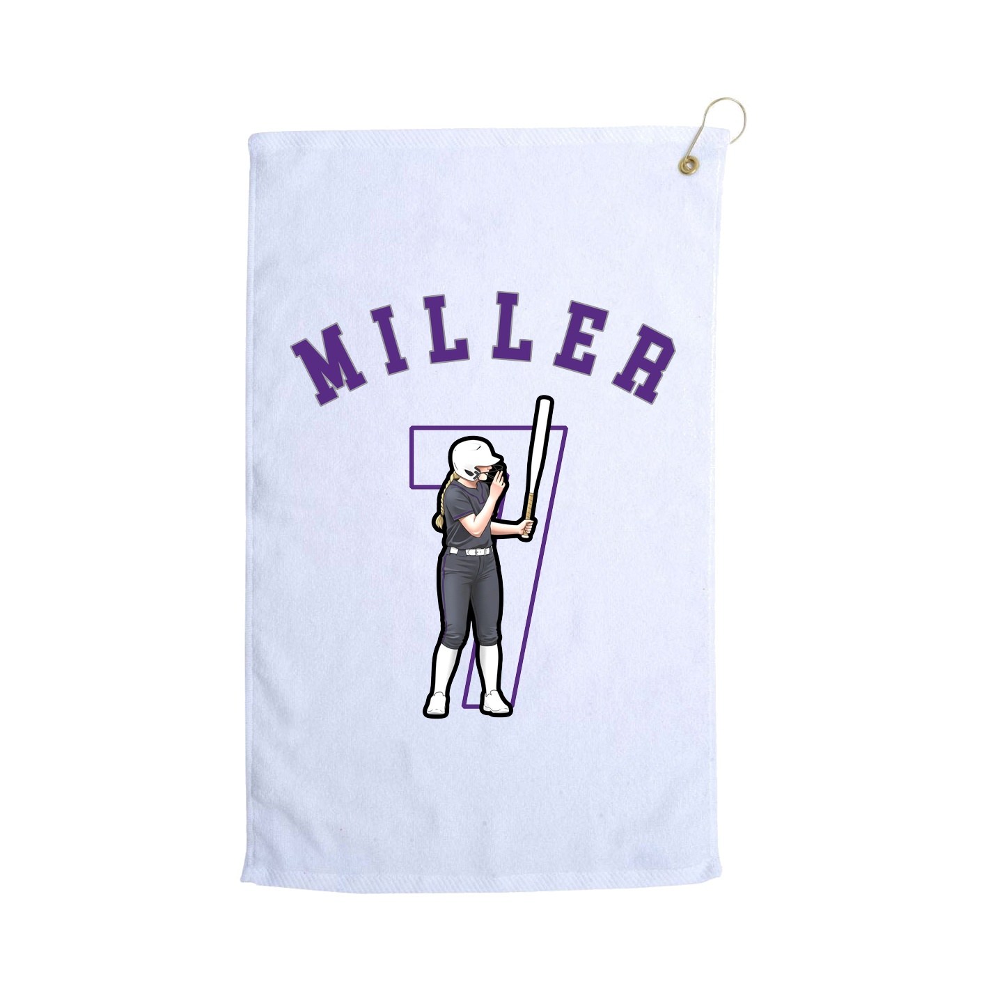 Golf Towel — Shirsey Arch in White