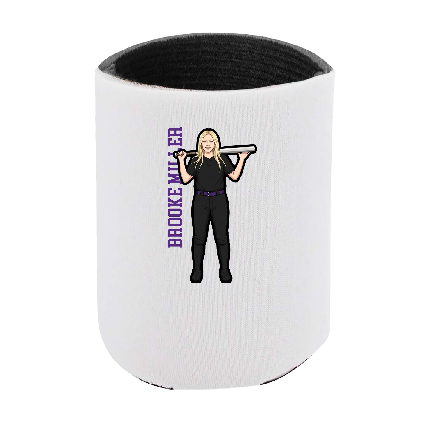 Can Holder — Name Vertical in White