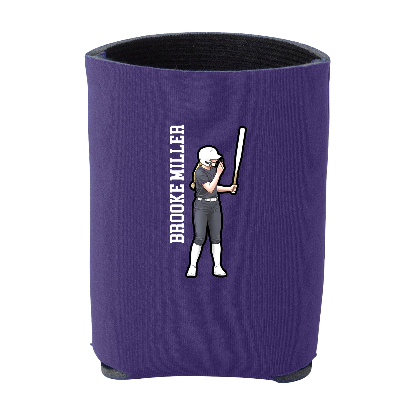 Can Holder — Name Vertical in Purple