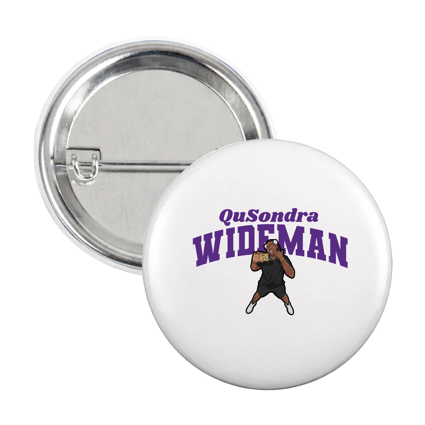 Game Day Button — Signature Arch in White