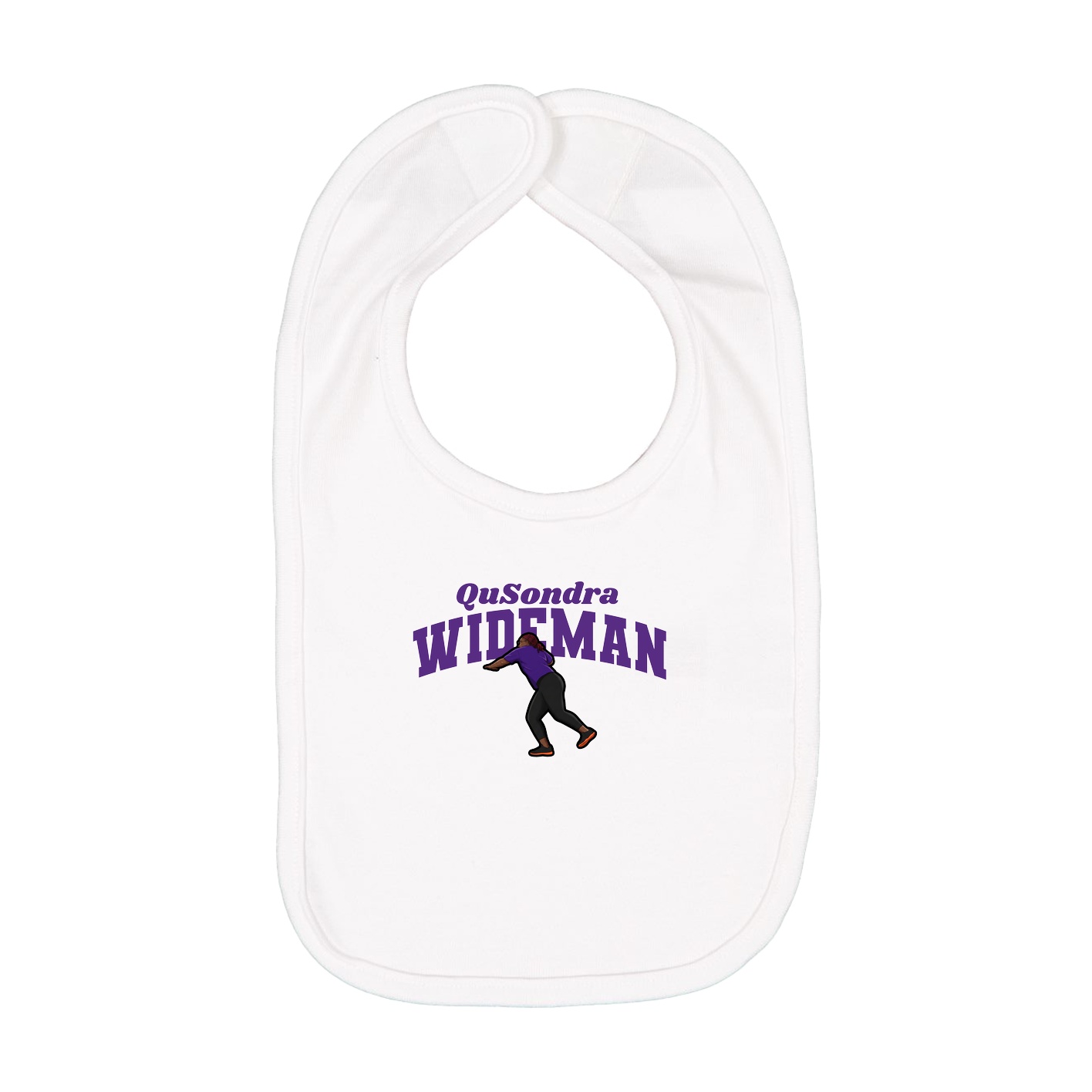 Infant Bib — Signature Arch in White