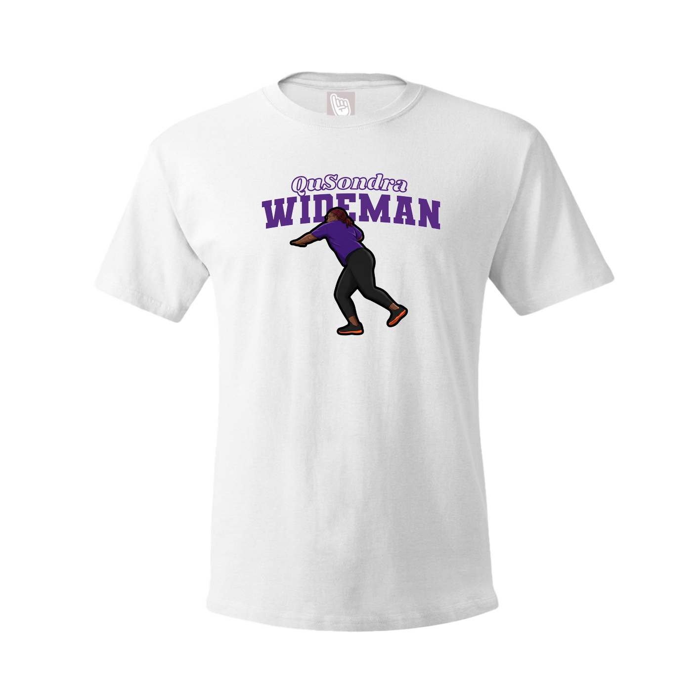 Youth Tee — Name Arch in White