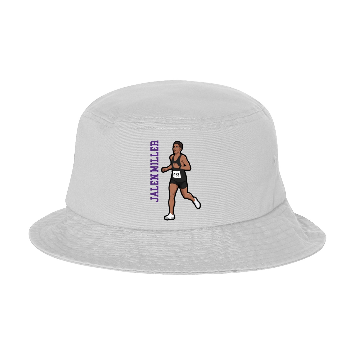 Bucket Cap — Name Vertical in White
