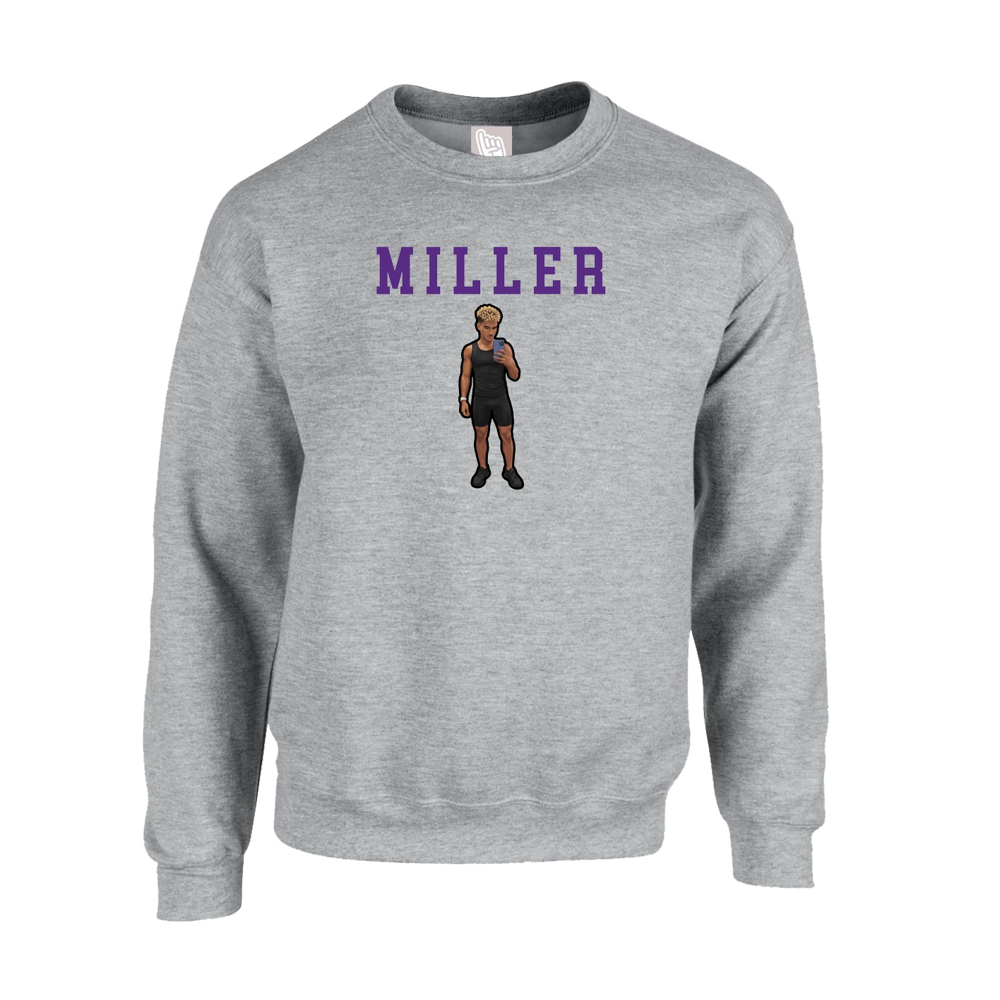 Fleece Crew — Shirsey in Grey