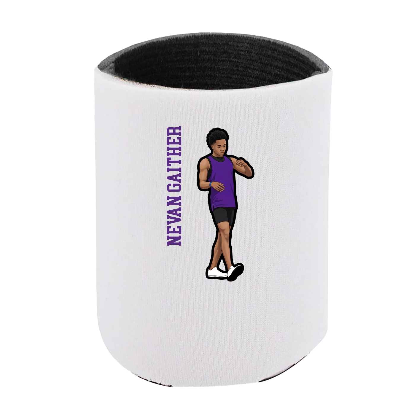 Can Holder — Name Vertical in White