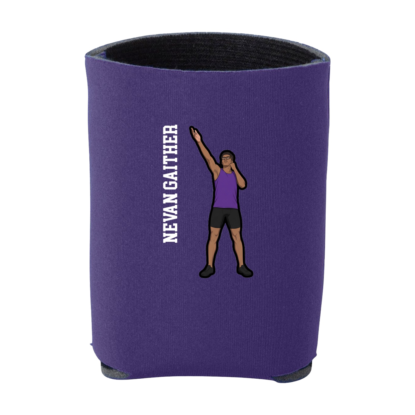 Can Holder — Name Vertical in Purple