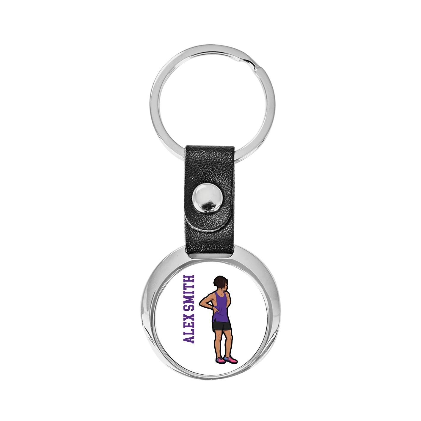 Key Chain — Name Vertical in Classic