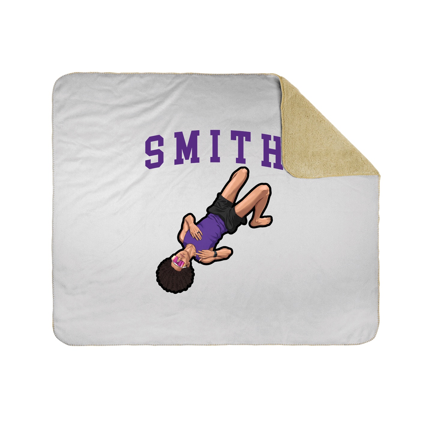 Throw Blanket — Shirsey in White