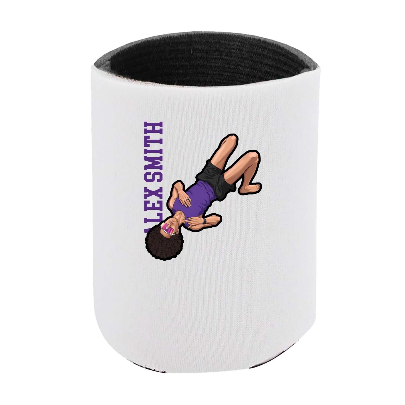 Can Holder — Name Vertical in White