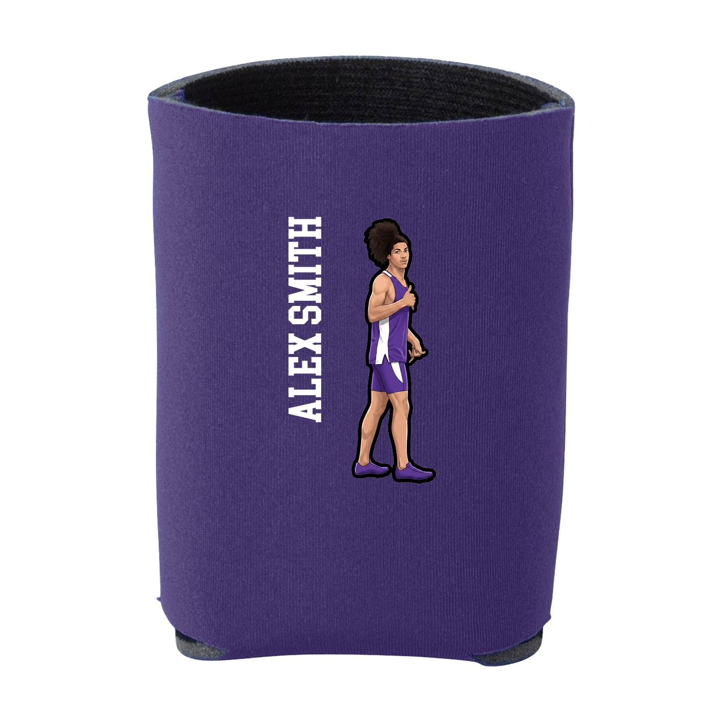Can Holder — Name Vertical in Purple