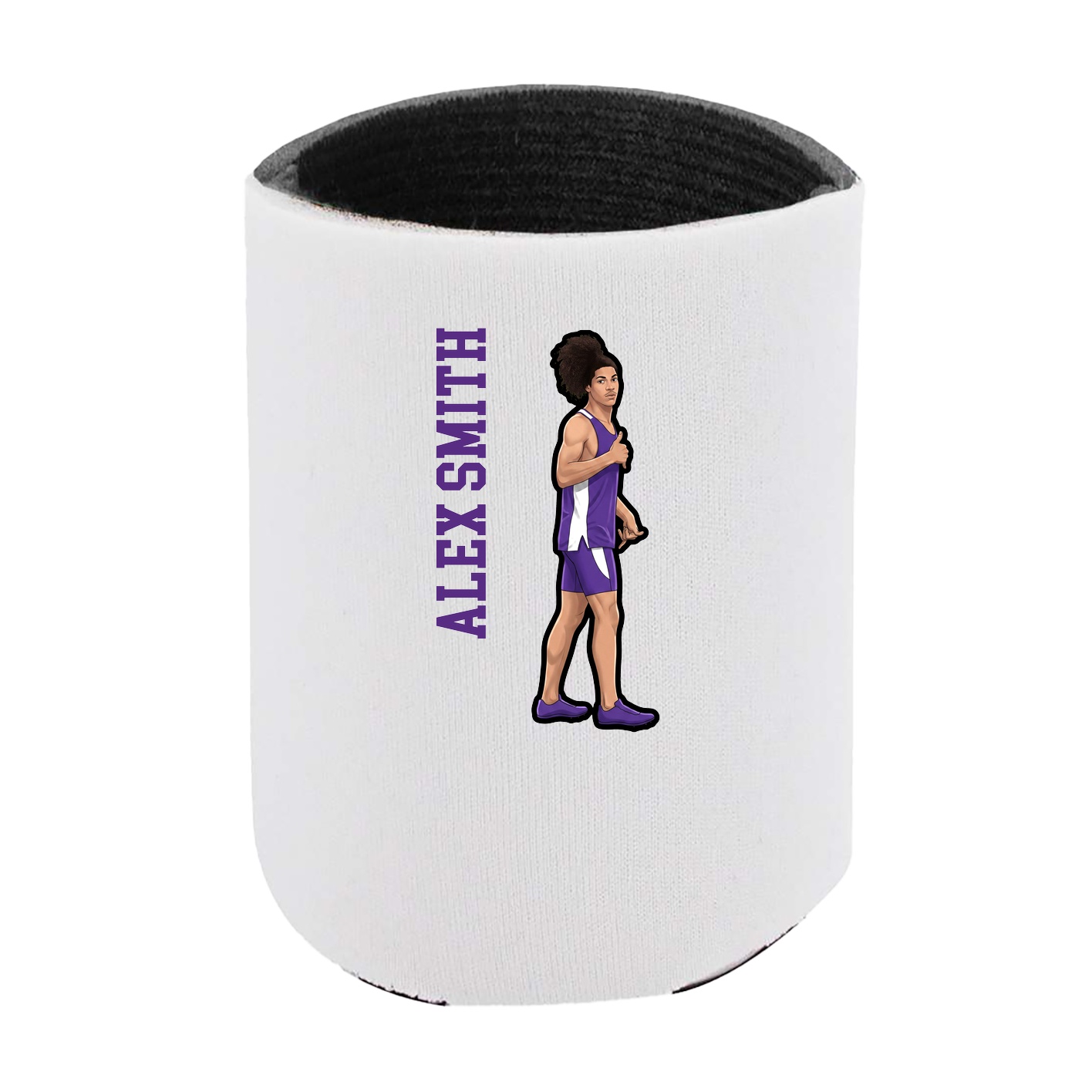 Can Holder — Name Vertical in White