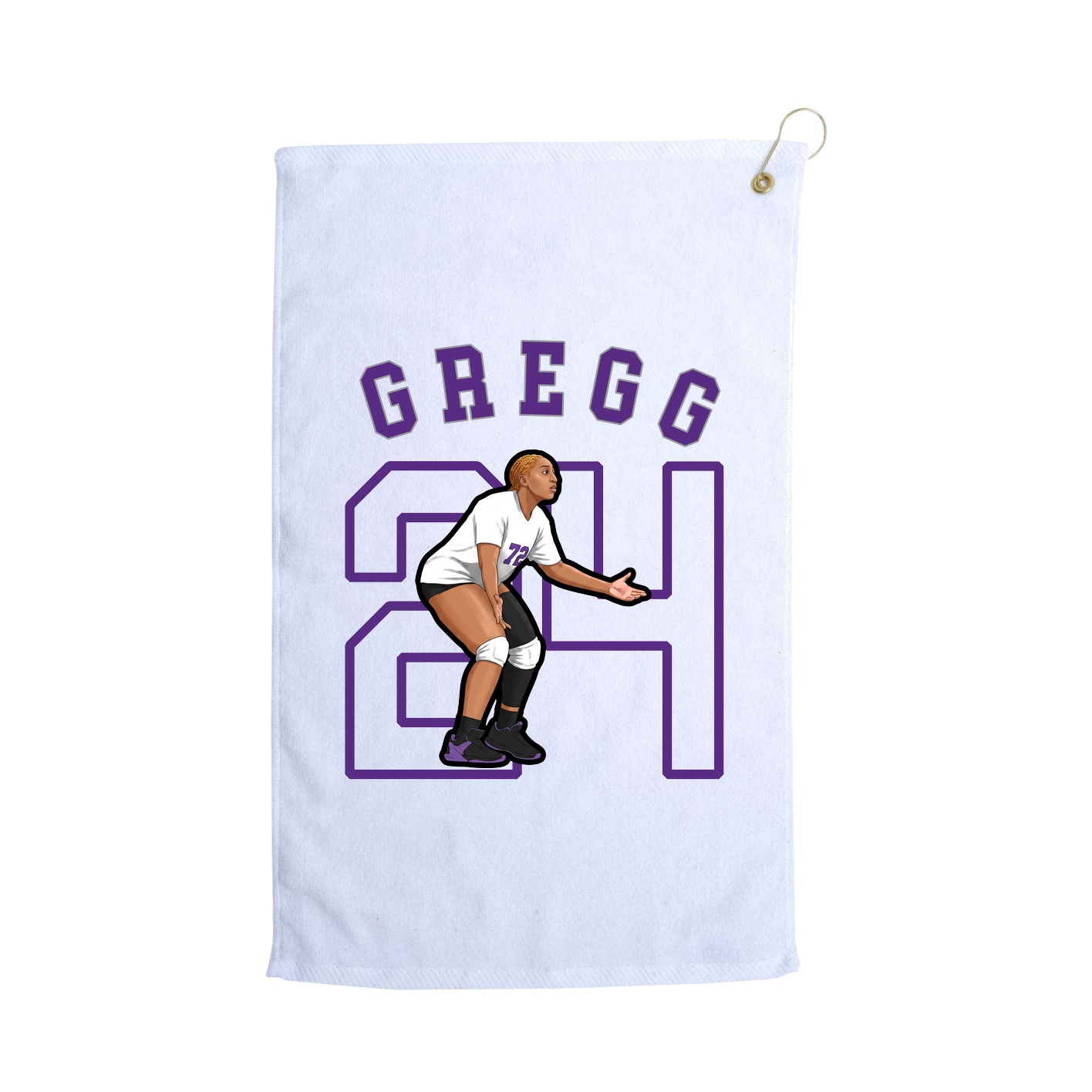 Golf Towel — Shirsey Arch in White