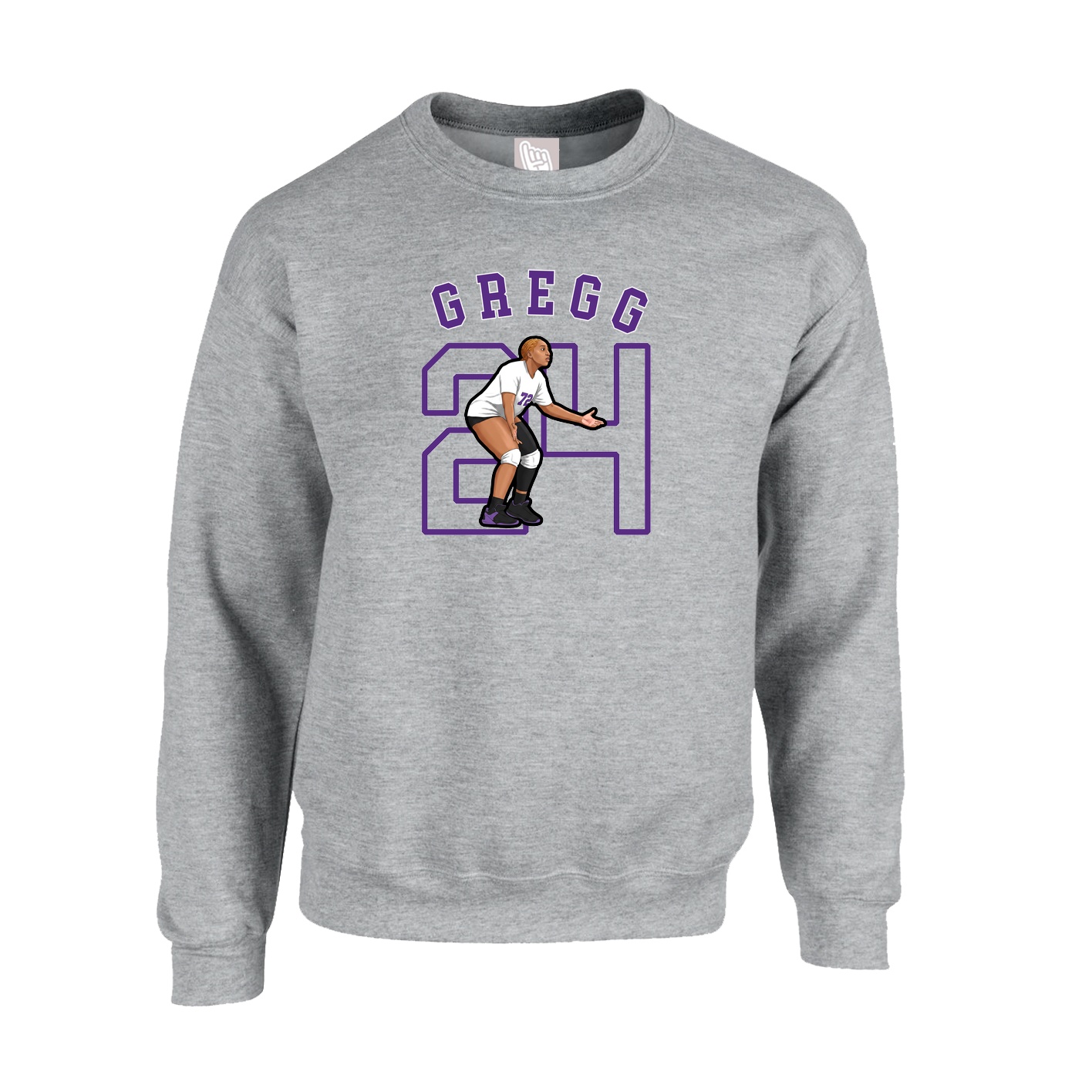 Fleece Crew — Shirsey Arch in Grey