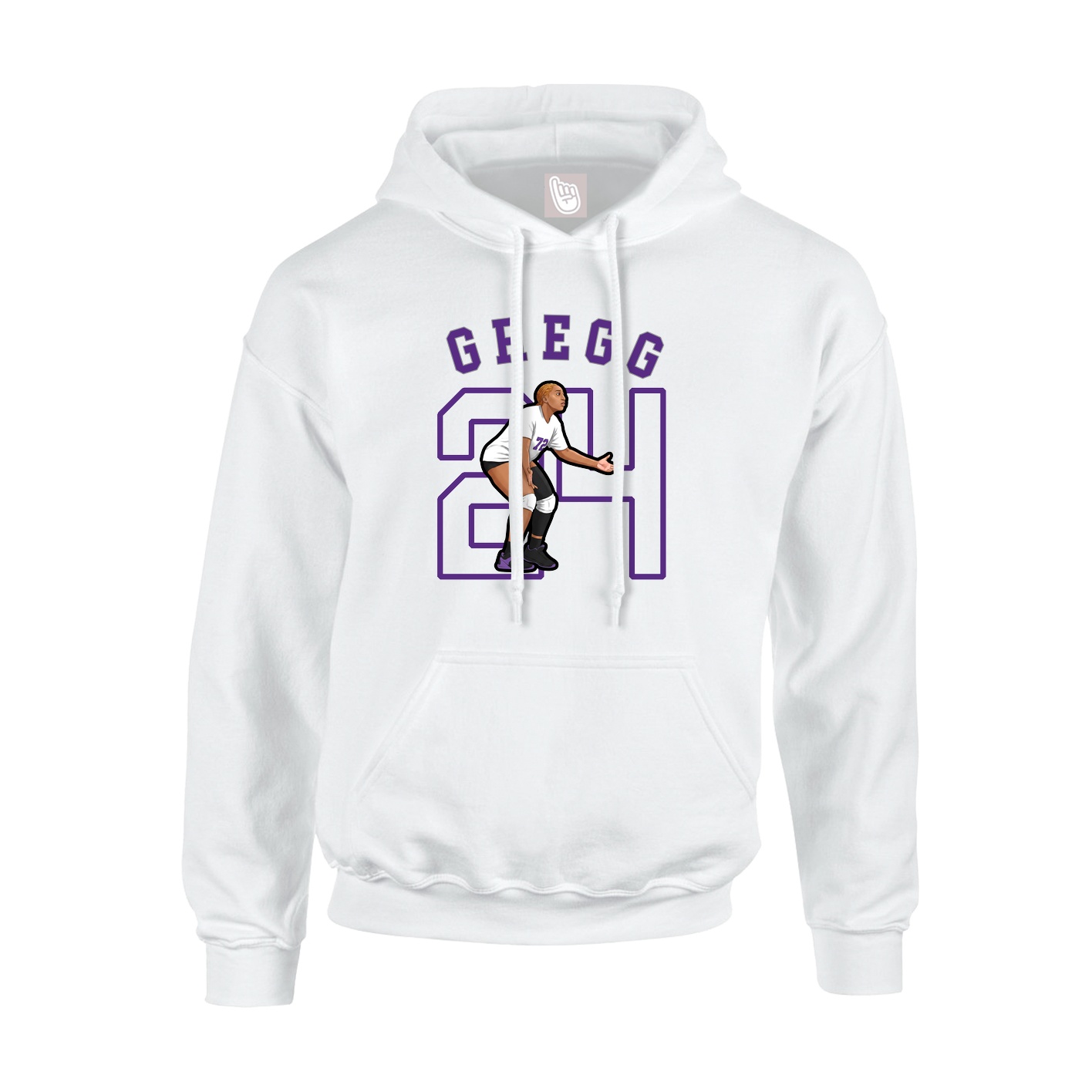 Youth Hoodie — Shirsey Arch in White