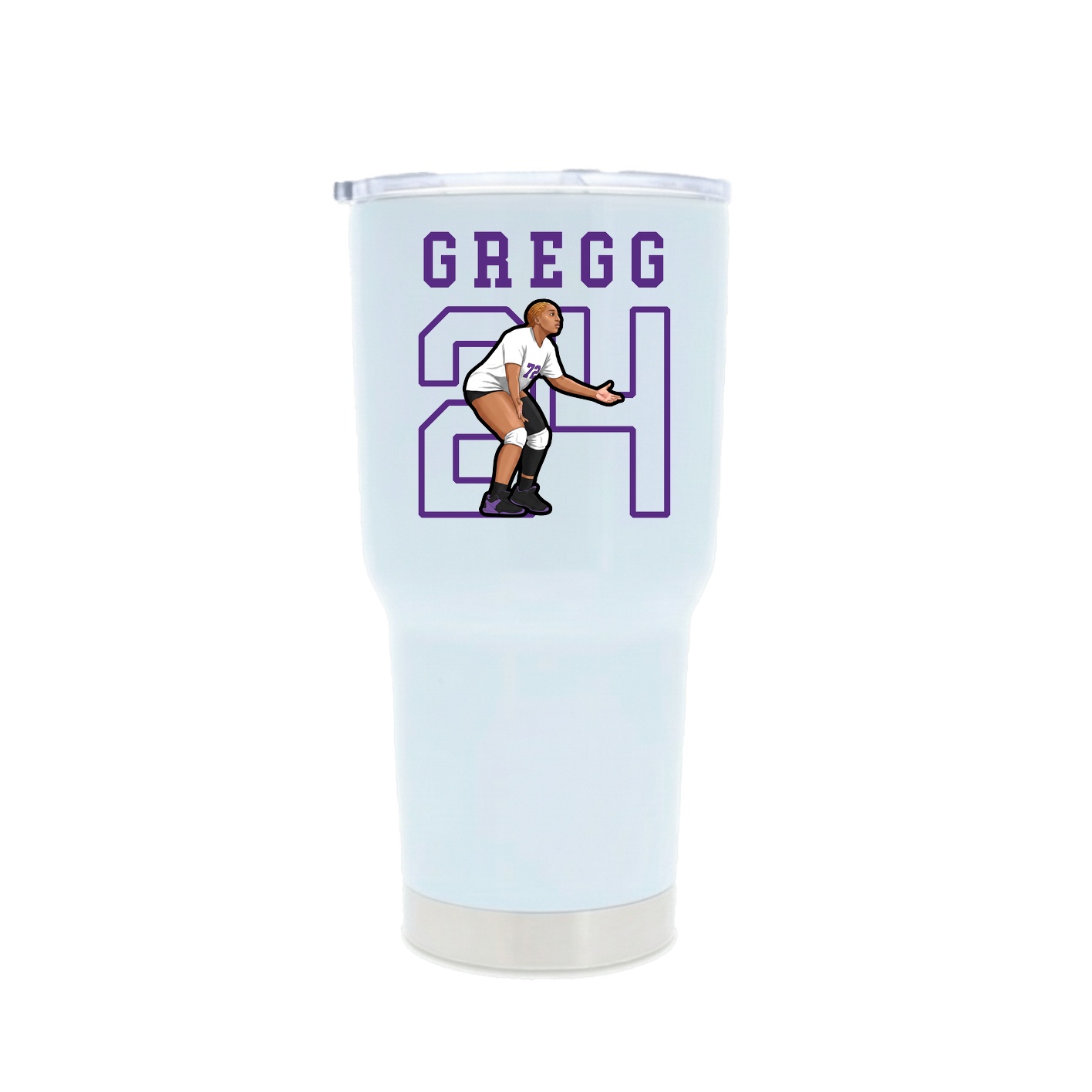30oz Stainless Steel Tumbler — Shirsey in White