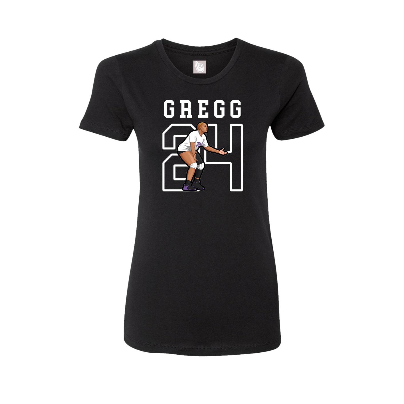 Fitted Women's Tee — Shirsey in Black