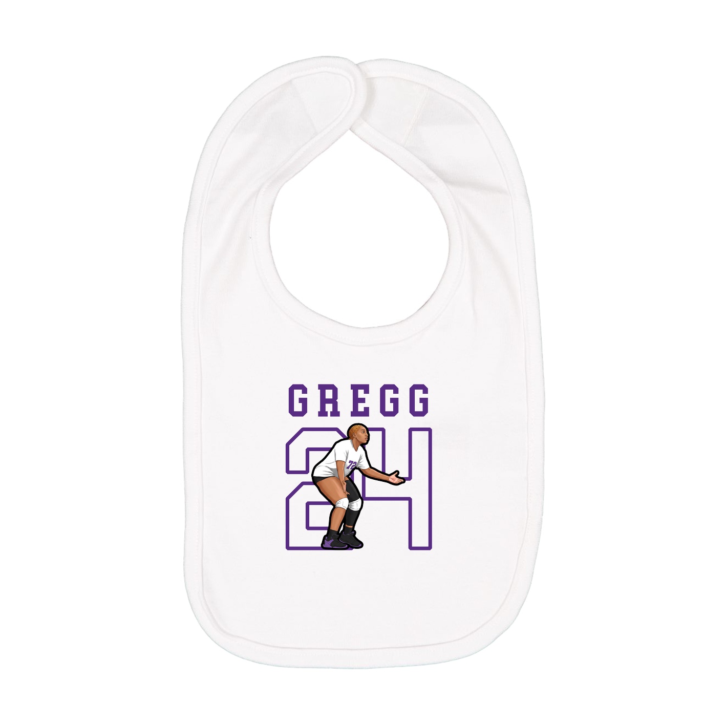Infant Bib — Shirsey in White