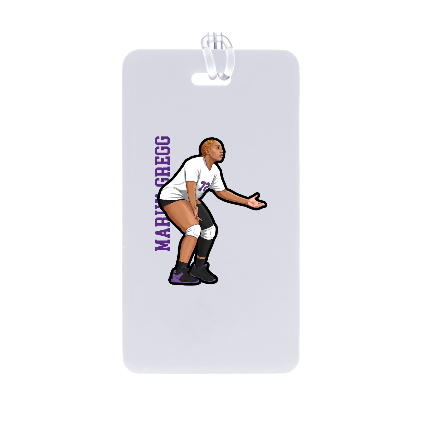 Bag Tag — Name Vertical in Classic
