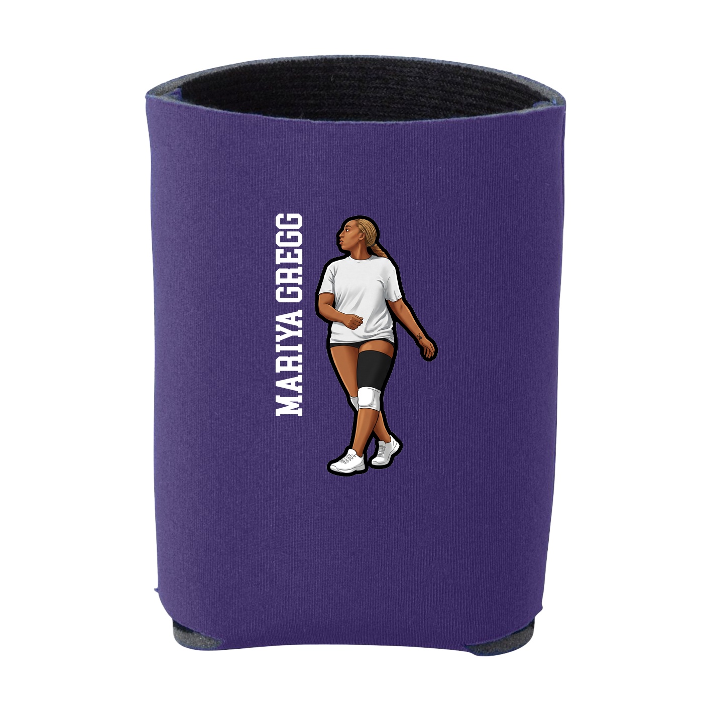 Can Holder — Name Vertical in Purple