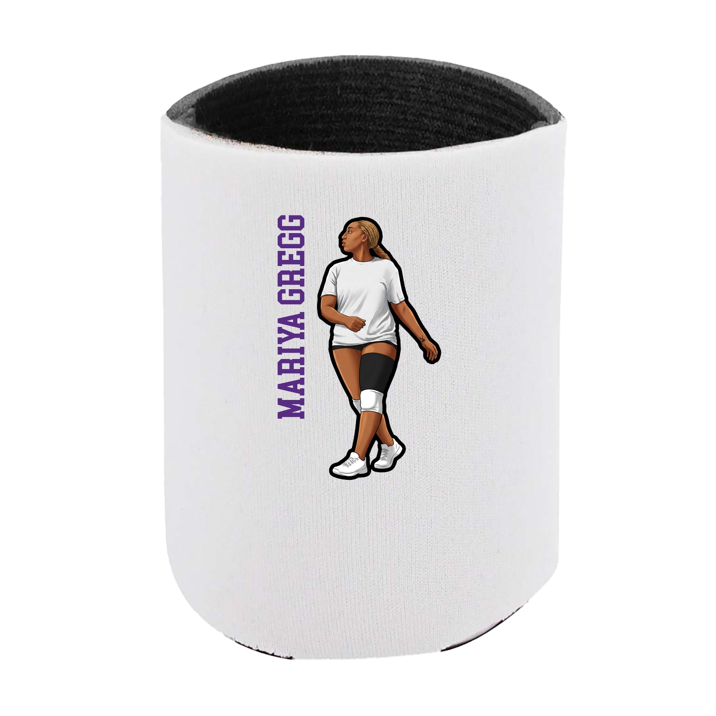 Can Holder — Name Vertical in White