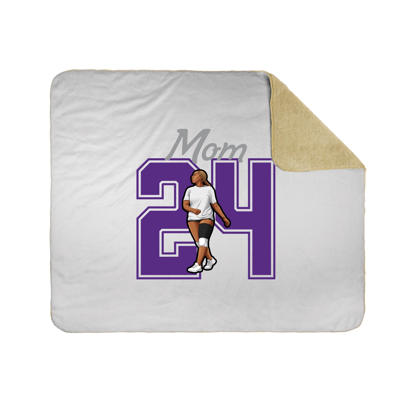 Throw Blanket — Mothers Day Shirsey in White