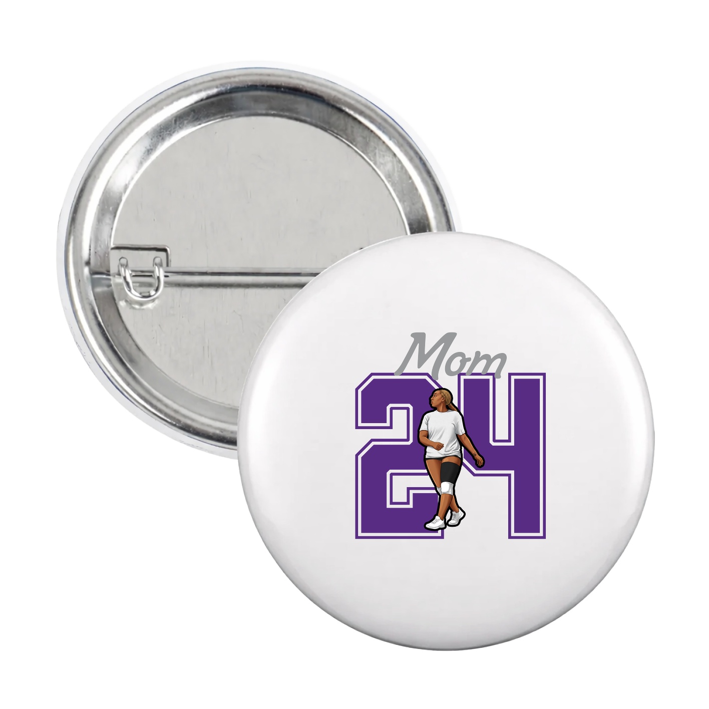 Game Day Button — Mothers Day Shirsey in White