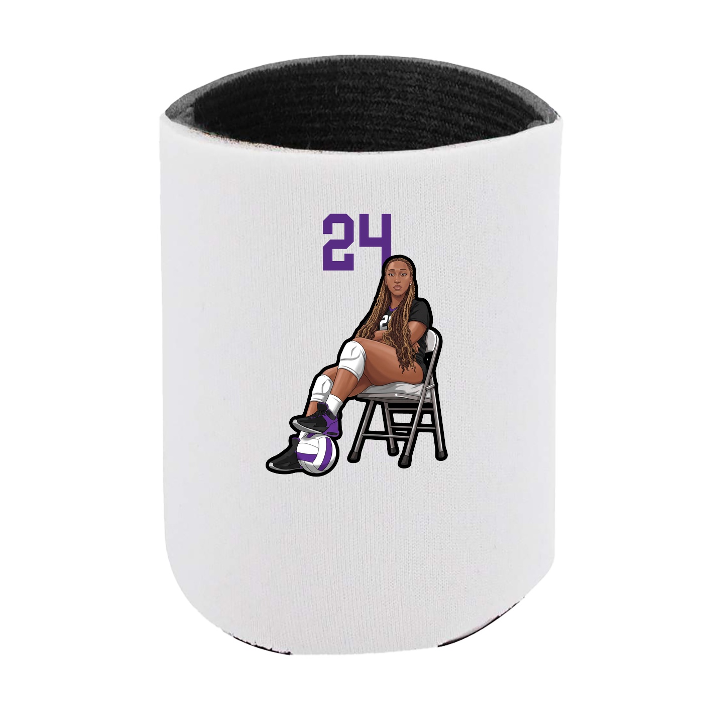 Can Holder — Number Top in White