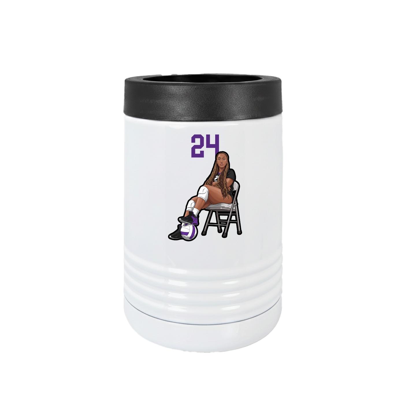 Beverage Holder — Number Top in White