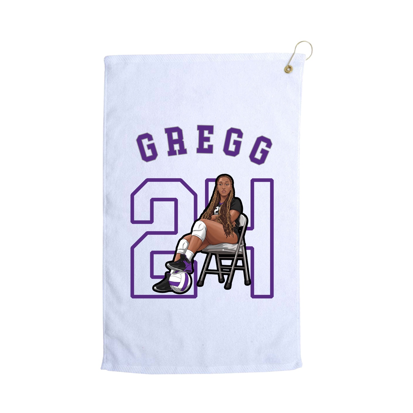 Golf Towel — Shirsey Arch in White