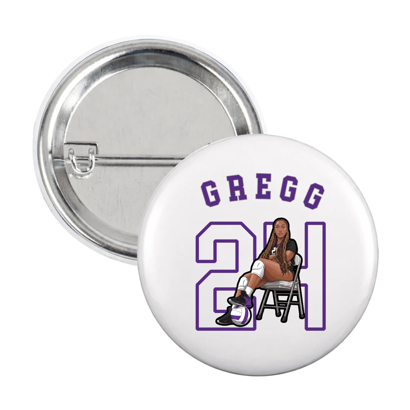 Game Day Button — Shirsey Arch in White