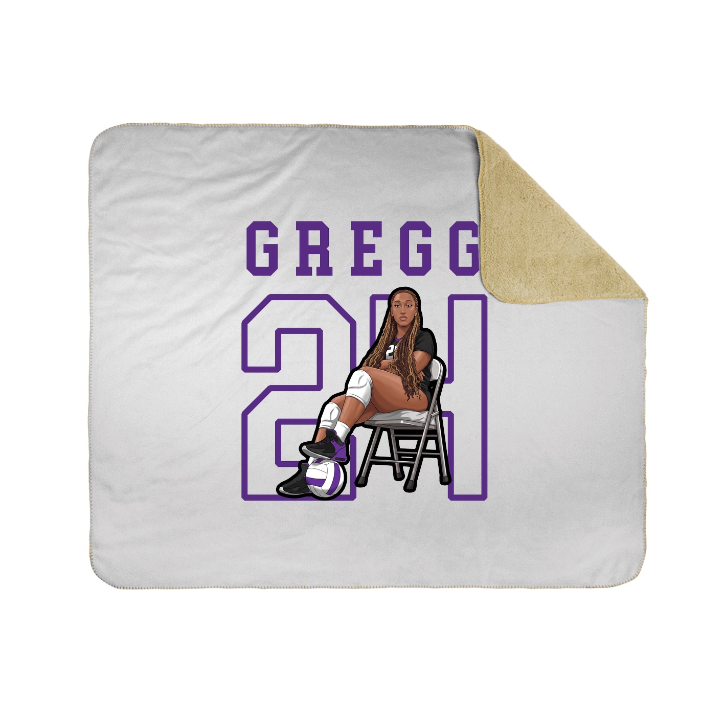 Throw Blanket — Shirsey in White