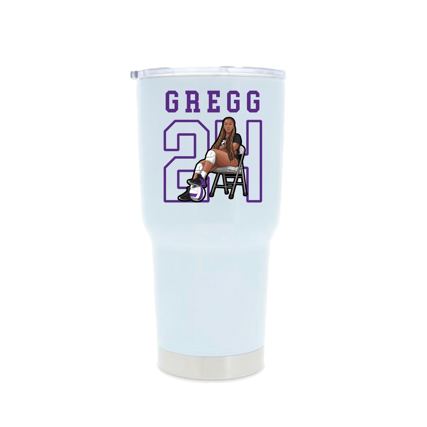 30oz Stainless Steel Tumbler — Shirsey in White