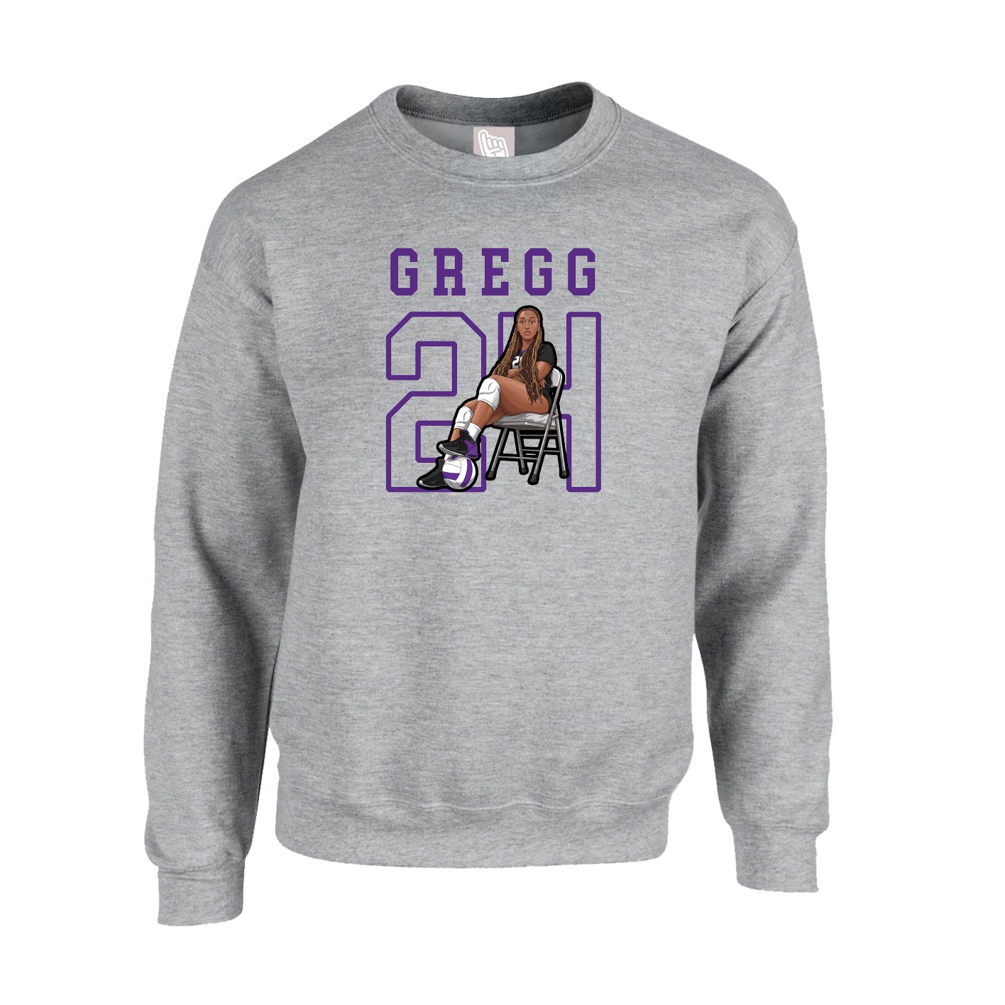 Fleece Crew — Shirsey in Grey