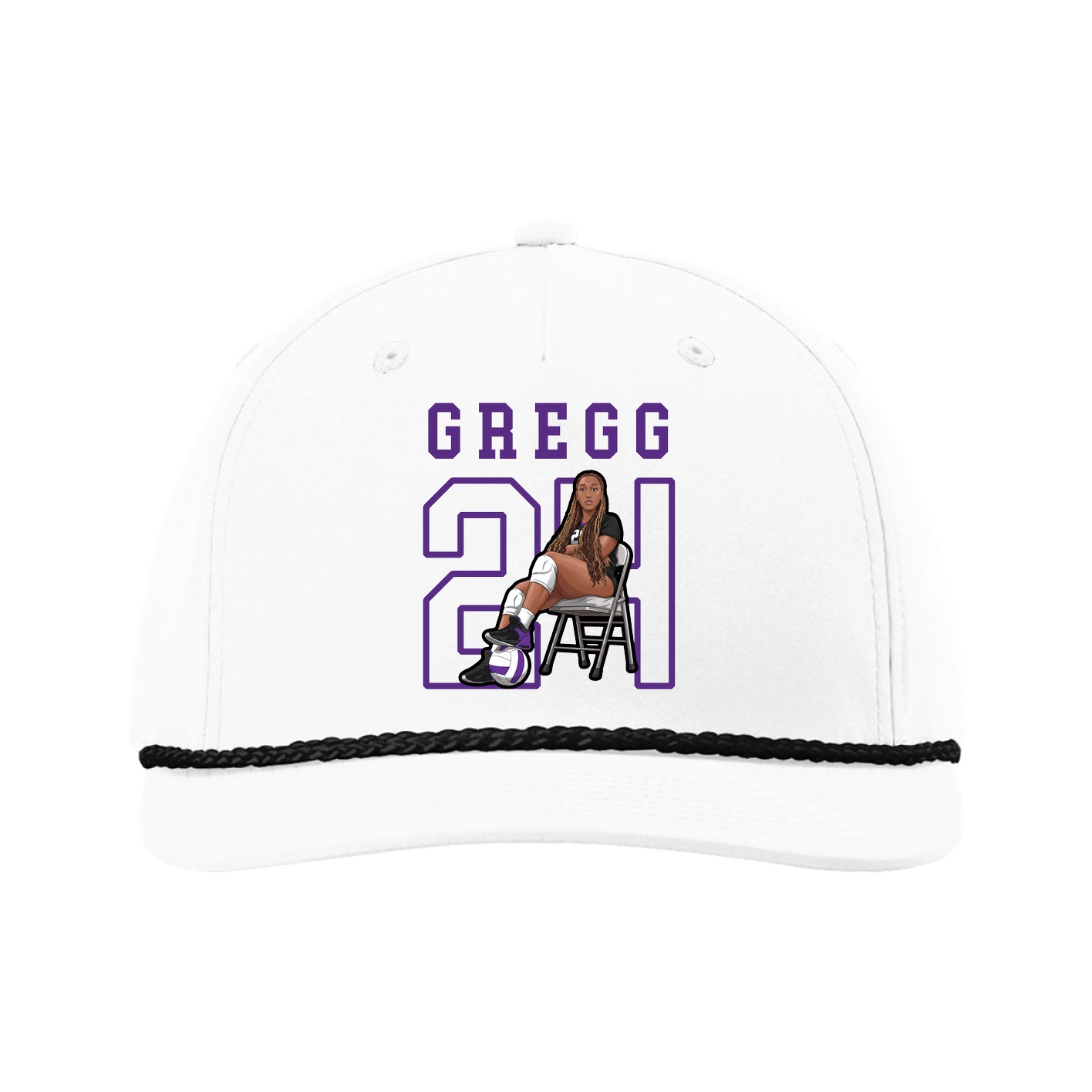 Five-Panel Classic Rope Cap — Shirsey in White